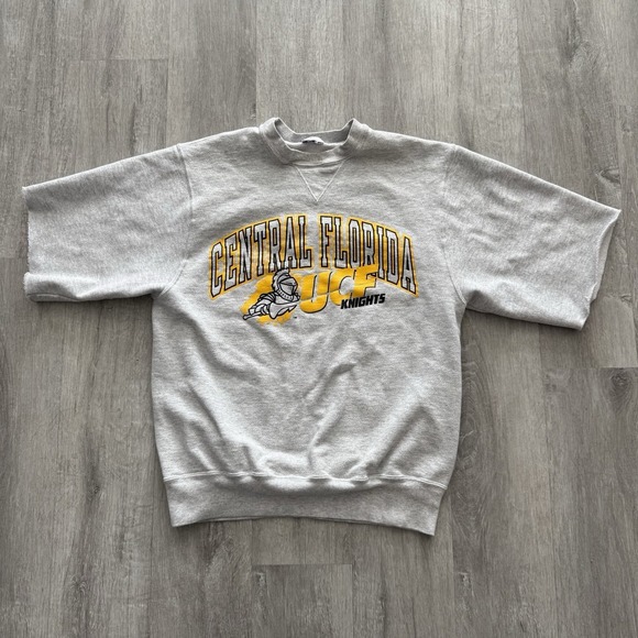 Vintage Other - Vintage UCF Knights Sweatshirt Medium Pro-Weave Grey Made USA Cut Sleeves
